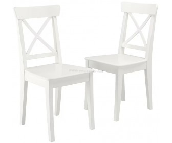 Set scaune Ikea Ingolf 2 bucati (Alb)