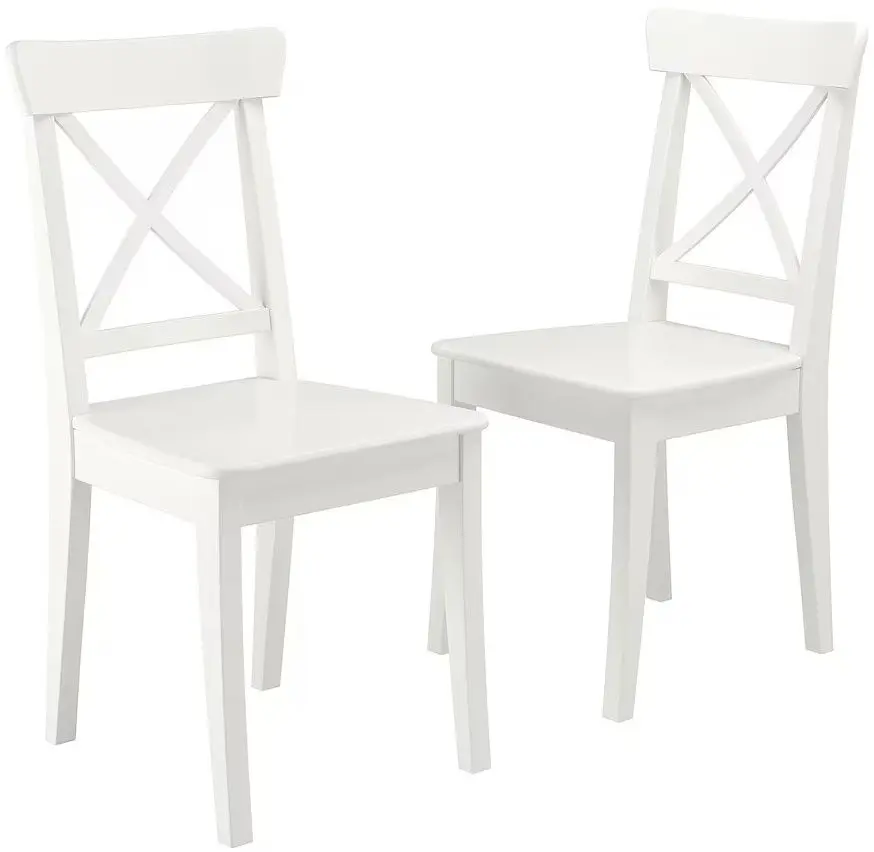 Set scaune Ikea Ingolf 2 buc (Alb)