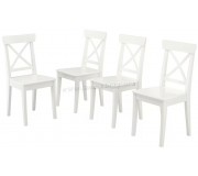 Set scaune Ikea Ingolf 4 bucati (Alb)