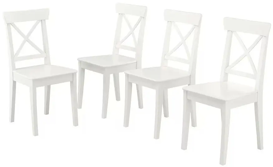Set scaune Ikea Ingolf 4 buc (Alb)