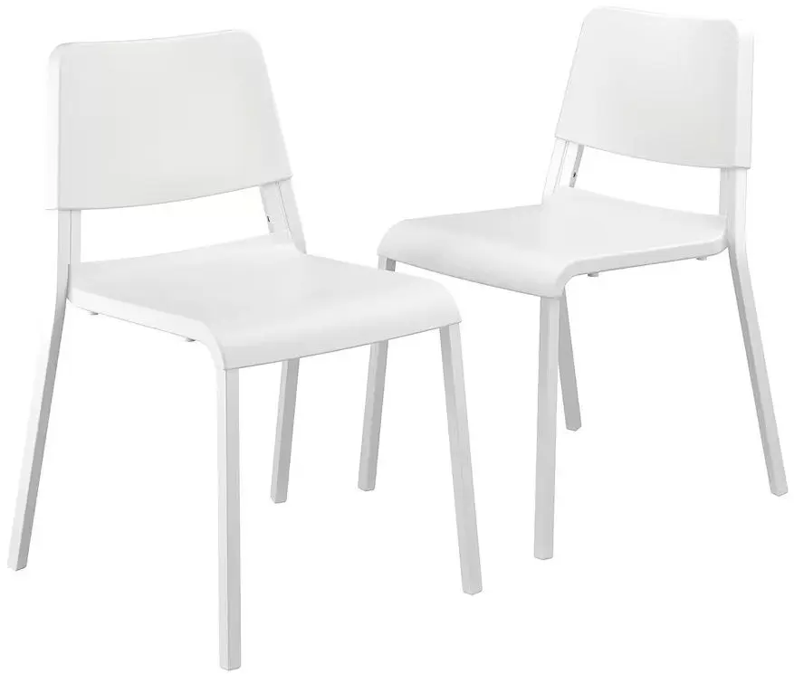 Set scaune Ikea Teodores 2 buc (Alb)