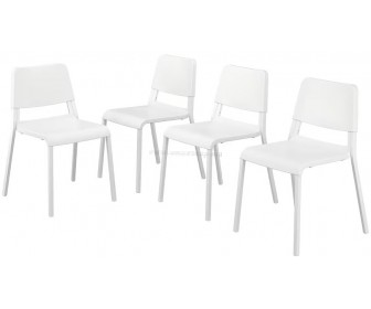 Set scaune Ikea Teodores 4 bucati (Alb)