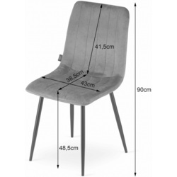 Set scaune Leobert Lava (Dark Gray) Thumb