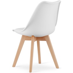 Набор стульев Leobert Mark (White/Natural) Thumb