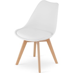 Набор стульев Leobert Mark (White/Natural) Thumb