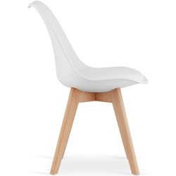 Набор стульев Leobert Mark (White/Natural) Thumb