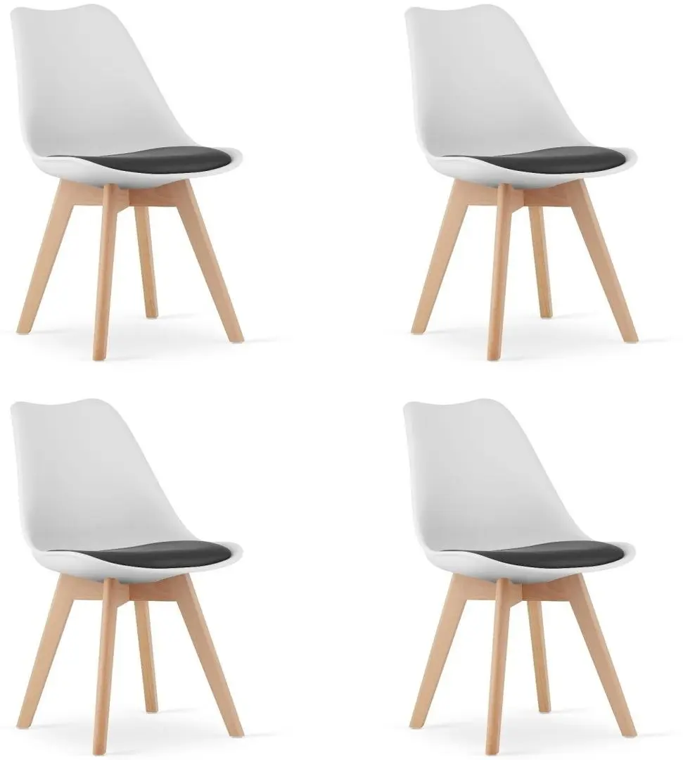 Набор стульев Leobert Mark (White/Black/Oak) - 7