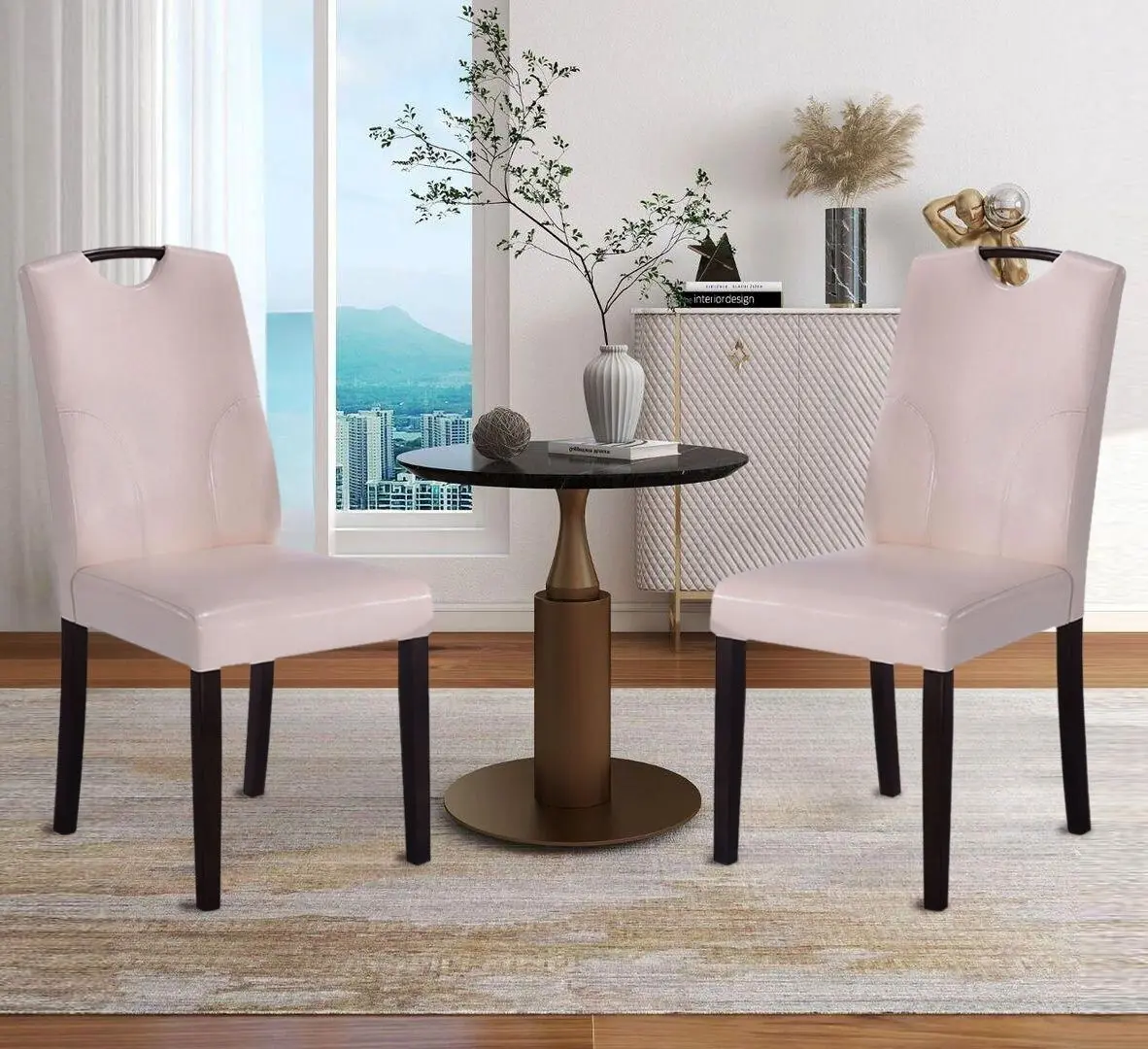 Set scaune Marcel Prod RH6002C (Cream/Wood)