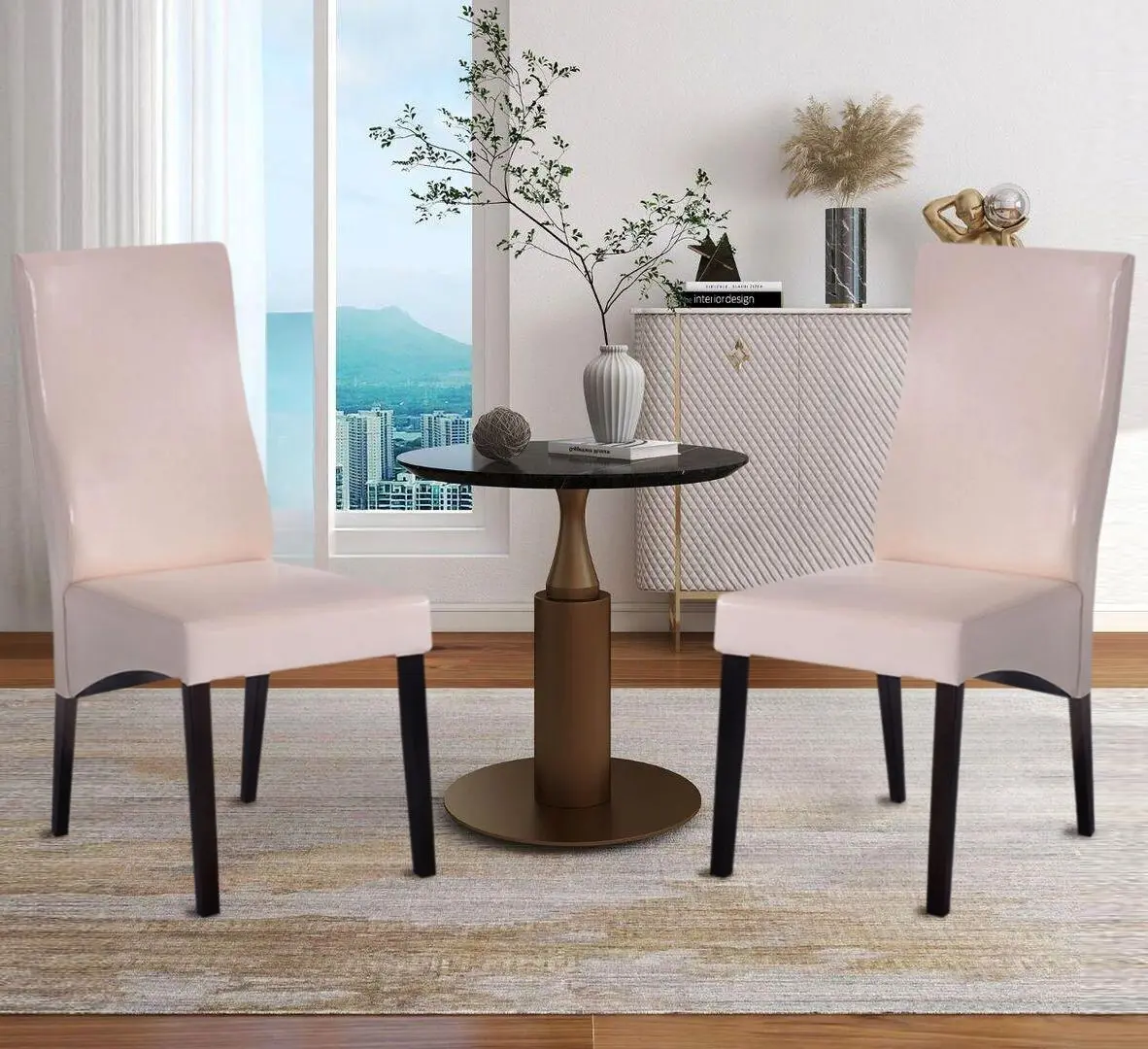 Set scaune Marcel Prod RH6012C (Cream/Wood)