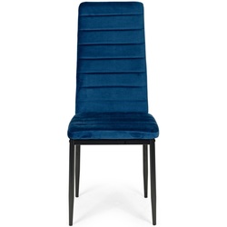 Set scaune Modern Home Velvet 4 (Blue/Black) Thumb