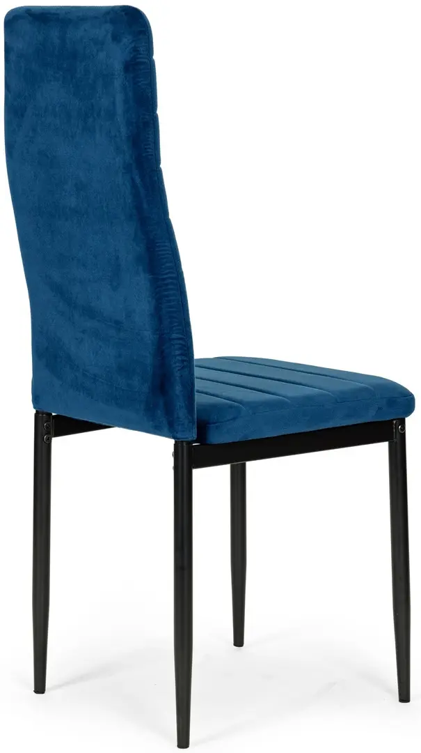 Set scaune Modern Home Velvet 4 (Blue/Black)