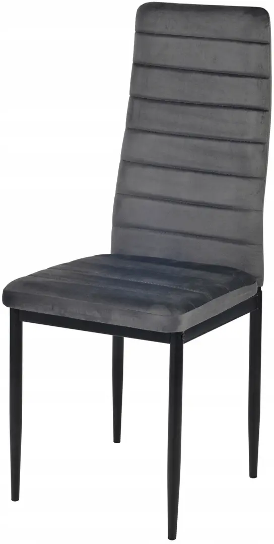 Set scaune Modern Home Velvet 4 (Grey/Black)