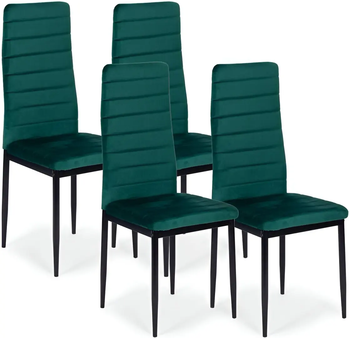 Set scaune Mebelki24 VELVET4ZIELONY4 (Green)