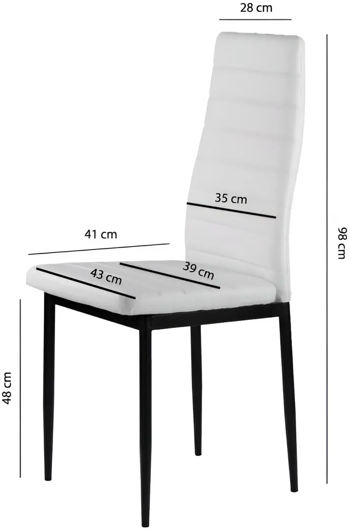 Set scaune Modern Home DC855-4 (White)