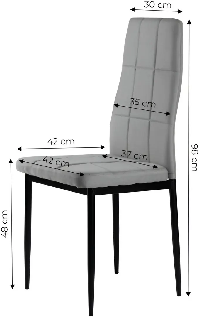 Набор стульев Modern Home DC860-4 (Light Grey)