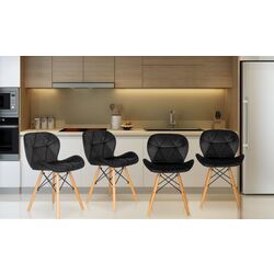 Set scaune Modern Home KJC208 (Black)