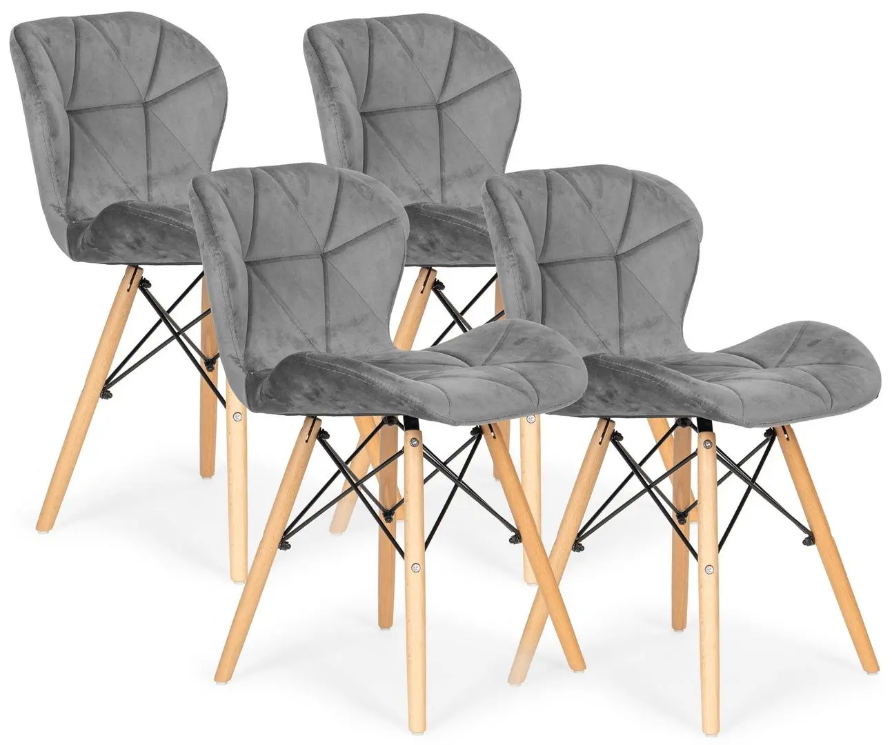 Set scaune Modern Home KJC208 (Grey)