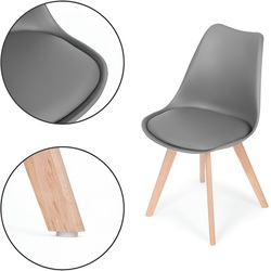 Set scaune Modern Home PC-003 (Dark Grey) Thumb