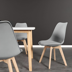 Set scaune Modern Home PC-003 (Dark Grey) Thumb