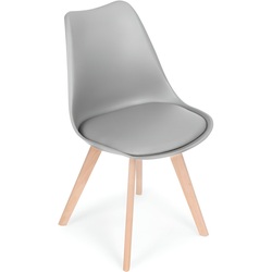 Set scaune Modern Home PC-003 (Light Grey) Thumb
