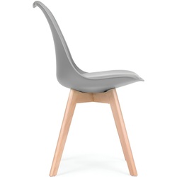 Set scaune Modern Home PC-003 (Light Grey) Thumb