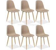 Набор стульев Signal Fox 6pcs (Beige/Oak)