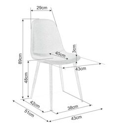 Set scaune Signal Fox 6pcs (Gray/Black) Thumb