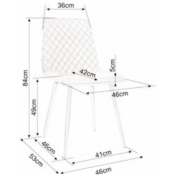 Set scaune Signal Irys Velvet 6pcs (Black/Navy) Thumb