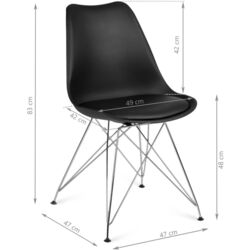 Set scaune Sofotel Kapra 270100-2 (Black) Thumb