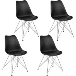 Set scaune Sofotel Kapra 270100-4 (Black)