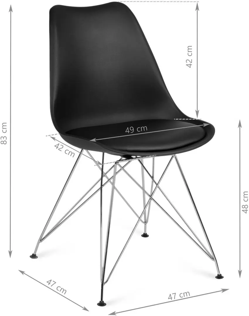 Set scaune Sofotel Kapra 270100-4 (Black) - 6
