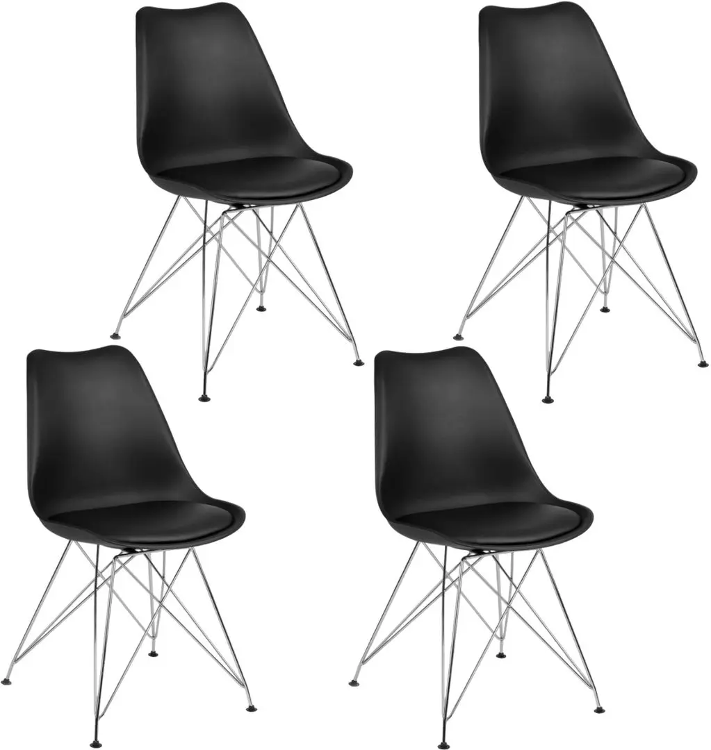 Set scaune Sofotel Kapra 270100-4 (Black)