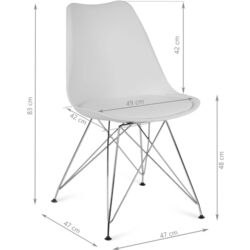 Set scaune Sofotel Kapra 270101-2 (White) Thumb