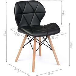 Set scaune Sofotel Sigma 270200-4 (Black) Thumb