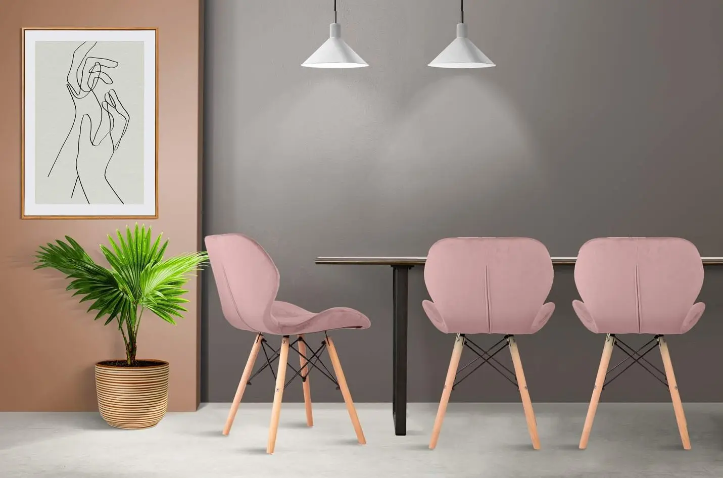 Set scaune Sofotel Sigma 270211-2 (Pink) - 5