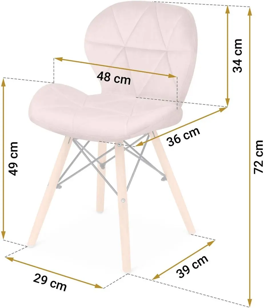 Set scaune Sofotel Sigma 270211-2 (Pink) - 7