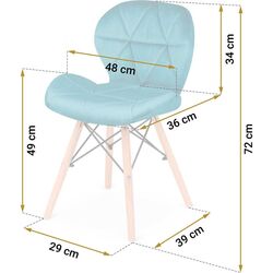 Set scaune Sofotel Sigma 270212-4 (Light Blue) Thumb