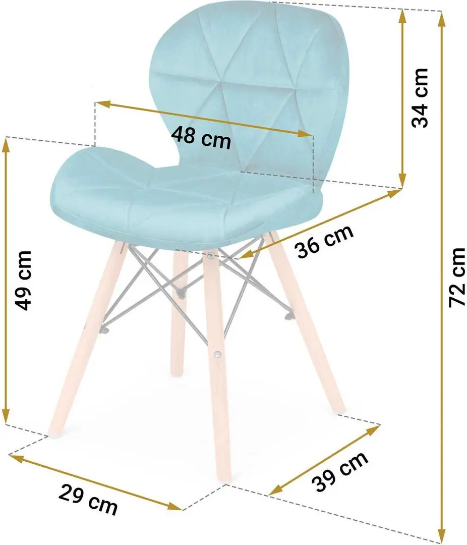 Set scaune Sofotel Sigma 270212-4 (Light Blue) - 2