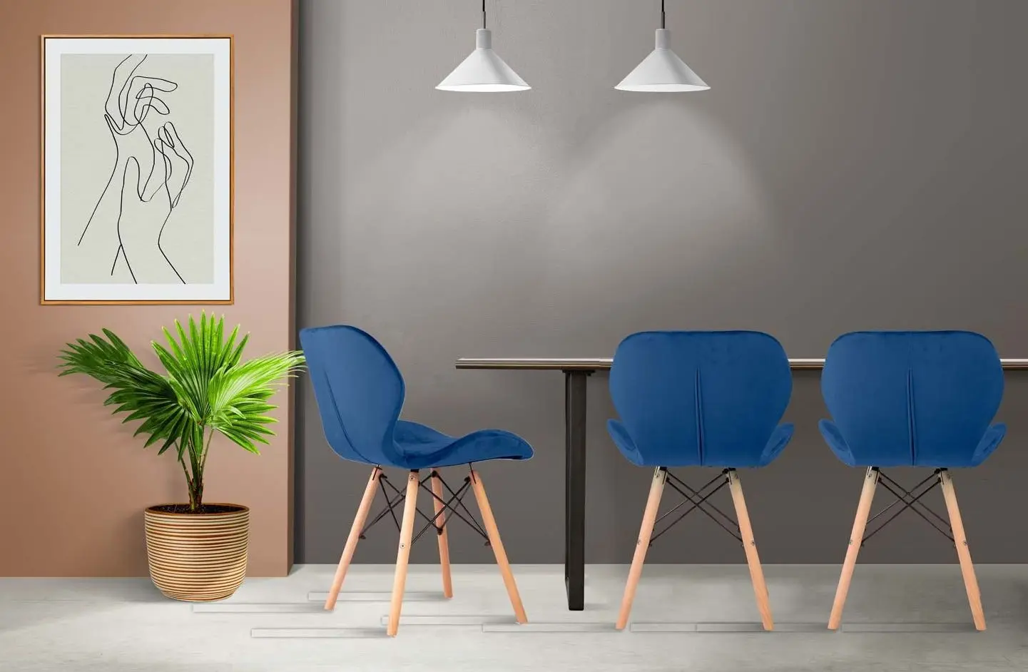 Set scaune Sofotel Sigma 270213-2 (Dark Blue) - 7