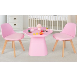 Набор стол + 2 стульчика Costway HY10041PI (Pink)