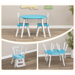 Set masa + 2 scaune Costway HY10249GN (White/Green) Thumb