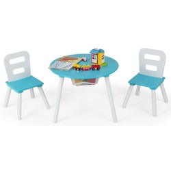 Set masa + 2 scaune Costway HY10249GN (White/Green) Thumb