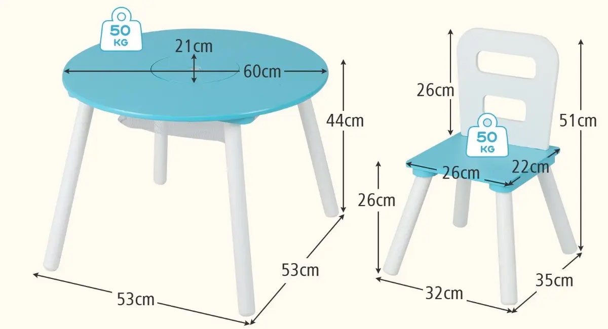 Set masa + 2 scaune Costway HY10249GN (White/Green)