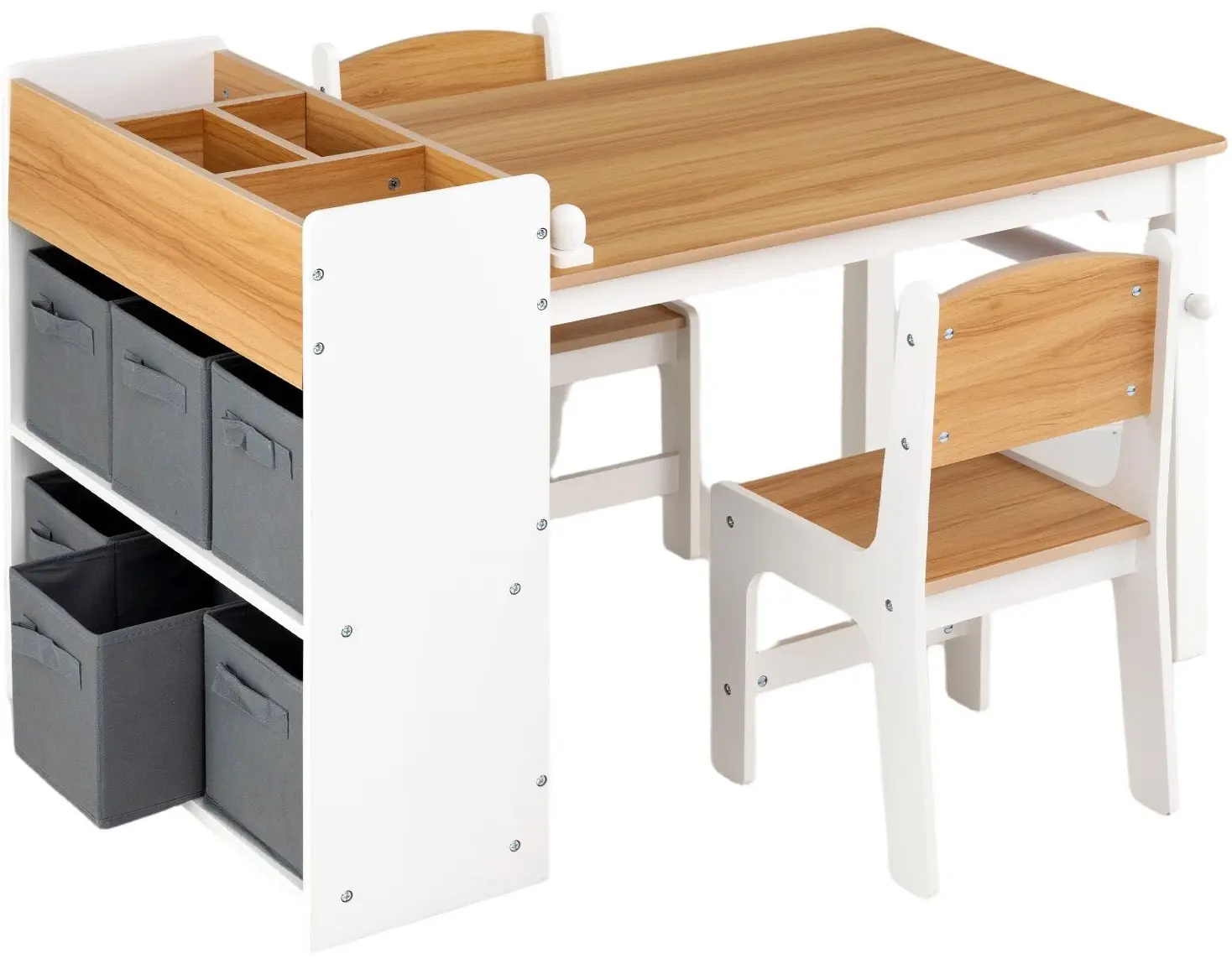 Set masa + 2 scaune Costway HY10485NA (Natural/White) - 2