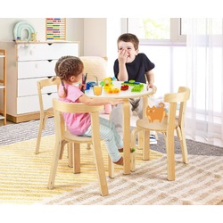 Set masa + 4 scaune Costway HY10044YM (Natural) Thumb