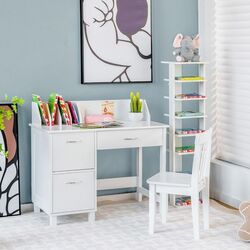 Набор стол + стул Costway HW66181WH (White)