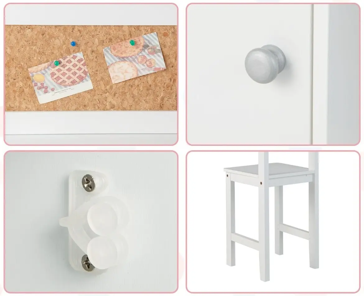 Set masa + scaun Costway HY10278WH (White)