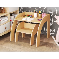 Набор стол + стульчик Costway HY10352NA (Natural) Thumb