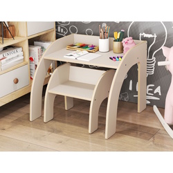 Set masa + scaun Costway HY10352WH (White) Thumb