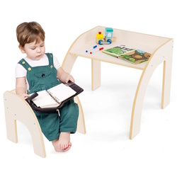 Set masa + scaun Costway HY10352WH (White) Thumb